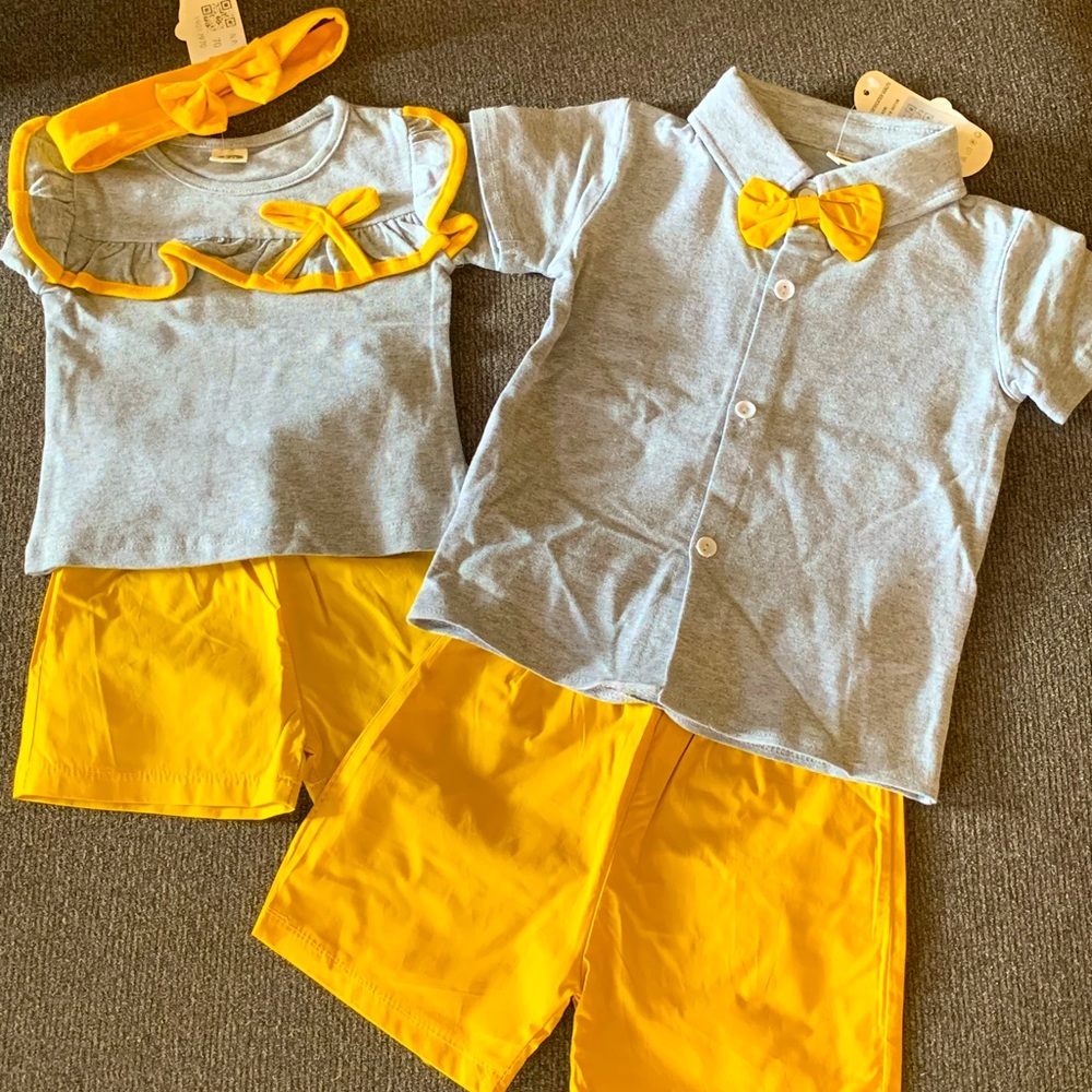 Big Brother Little Sister matching outfits!